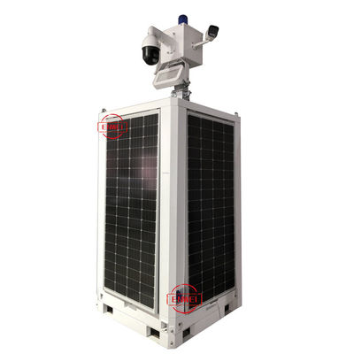 quality Rapid Deployment Solar Power Mobile CCTV Tower For Construction Sites Monitoring factory