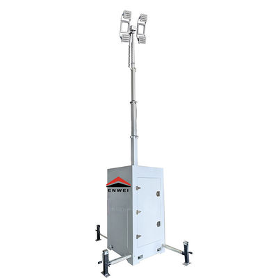 US Standard Portable Led Lighting Tower With 6 Meters Telescopic Mast For Activity Lighting