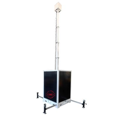 Construction Job Sites Solar Light Tower With Gel Type Battery And 850kg Capacity