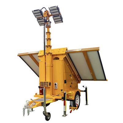 Security Emergency Lighting Tower Solar LED Light Tower For Building Lighting