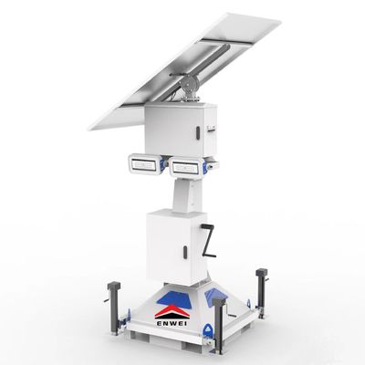 Mobile Solar Light Tower With Security Camera Surveillance System And LED Light For Street Lighting