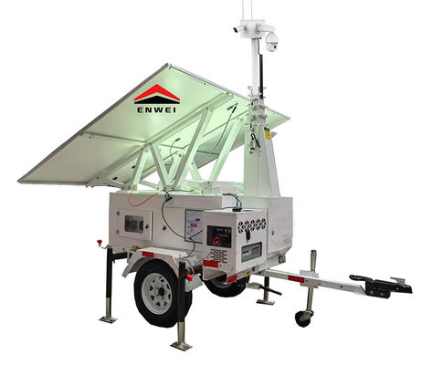 Flexible Power Supply MPPT 40A Solar Panels Cctv Trailers For Remote Management Monitoring