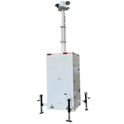 2025 CCTV Camera Cube Surveillance Tower Portable Camera Cube for Parking Site Monitoring