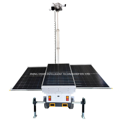 New Design Solar Surveillance Trailer With 4K Camera For Remote Areas Without Electricity