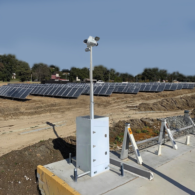  CCTV Surveillance Camera Tower Portable Surveillance Cube For Construction Site Monitoring