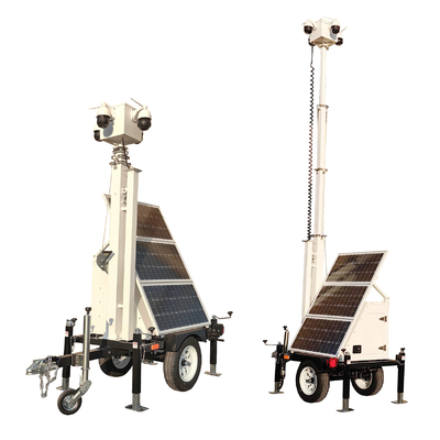 Small Solar Surveillance Trailer With Camera System For Outdoor Sport Events US Standard