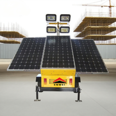 Strong Environmental Adaptability Solar Power Led Lighting Trailers For Chemical Park Lighting