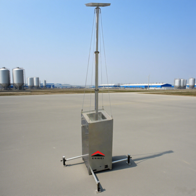 Portable Mobile Camera Security CCTV Towers For Construction Site Monitoring