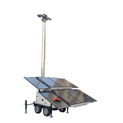 Quick-Deployment Emergency Solar Lighting Trailer Solar Powered Led Trailer For Construction Site Lighting