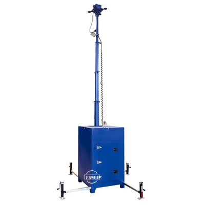 CE Certified Blue Security Cube Surveillance Tower Quick Deployment For Parking Lot