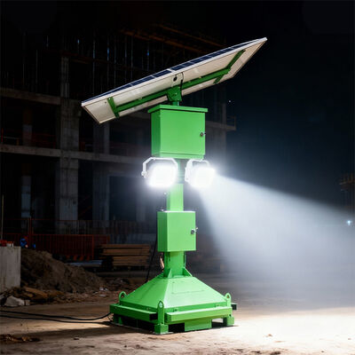 CE Certified Solar Light Tower No Grid Needed 35 Hours Running For Remote Areas Night Works
