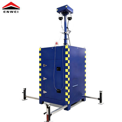 Mobile CCTV Tower Rapid Deployment Telescopic Mast CCTV Tower For Construction Sites Surveillance