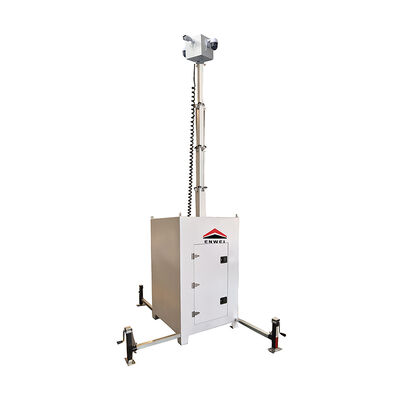High Flexibility Portable Camera Security Tower Mobile Surveillance Cctv Cuboid For Logistics Park Monitoring