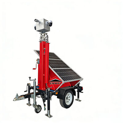 High Adaptability Solar Camera Security Trailer Mini Solar Trailer For Emergency Security Monitoring