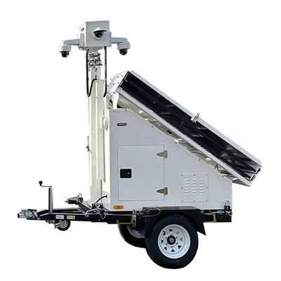 Eco Friendly Mobile Solar Trailer For Construction Sites Easy Installation