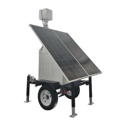 Solar CCTV Trailer Solar Power Trailer With Cameras For Remote ...